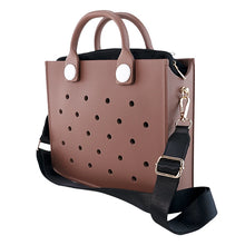 Charger l'image dans la galerie, EVA Large Leather Shoulder Bag Handbag Tote Bag Storage for Women Casual Waterproof Beach Bag Hole Fit Charm Fashion Storage Bag
