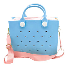 Charger l'image dans la galerie, EVA Large Leather Shoulder Bag Handbag Tote Bag Storage for Women Casual Waterproof Beach Bag Hole Fit Charm Fashion Storage Bag
