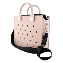 Charger l'image dans la galerie, EVA Large Leather Shoulder Bag Handbag Tote Bag Storage for Women Casual Waterproof Beach Bag Hole Fit Charm Fashion Storage Bag
