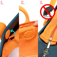 Charger l'image dans la galerie, EVA Large Leather Shoulder Bag Handbag Tote Bag Storage for Women Casual Waterproof Beach Bag Hole Fit Charm Fashion Storage Bag
