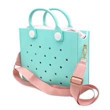 Charger l'image dans la galerie, EVA Large Leather Shoulder Bag Handbag Tote Bag Storage for Women Casual Waterproof Beach Bag Hole Fit Charm Fashion Storage Bag
